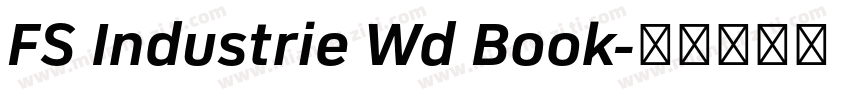 FS Industrie Wd Book字体转换